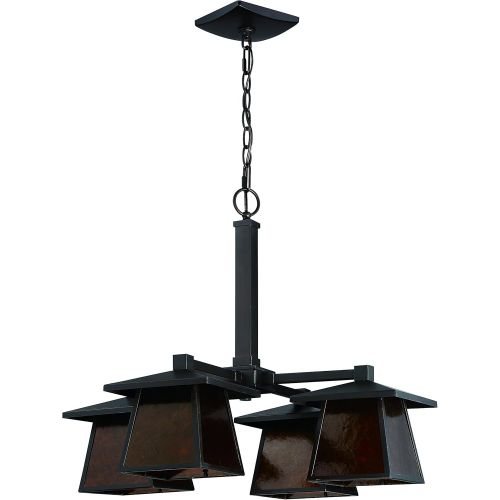  Litex CH36-4LBZ 4 Light Modern Chandelier Pendant Ceiling Light Fixture, 24.13 x 24.13 x 19.88