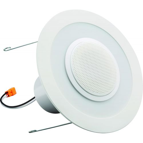  Lithonia Lighting 6SL RD 07LM 2700K 90CRI MW 6-Inch Dimmable LED Retrofit Module with Integrated Wireless Bluetooth Speaker, 27000 Lumens, 120 V730 olts, 13 Watts, Wet Listed, Matt