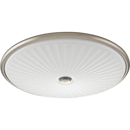  Lithonia Lighting FMDCGL 16 20830 BN M4 17-Inch 3000K LED Flush Mount with Patterned Acrylic Diffuser, Brushed Nickel