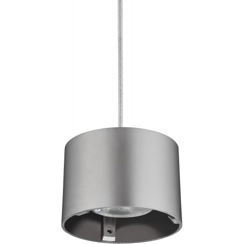  Lithonia Lighting MDPC BNP M6 Cylinder LED Mini-Pendant Fitter, Brushed Nickel