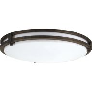 Lithonia Lighting 11752 BN M4 Saturn Round 2-Light Energy Star 16-Inch Semi Flush Light, Brushed Nickel