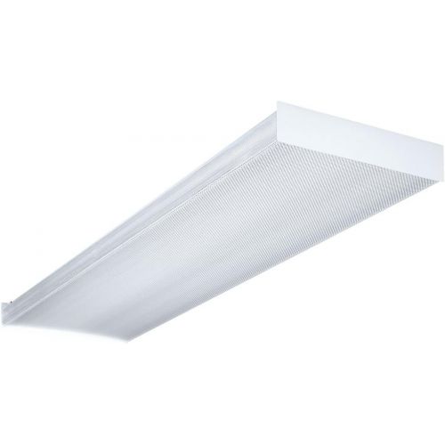  Lithonia Lighting Fluorescent Square 4 lamp, 4 feet, 120V Wraparound Light, 32W T8