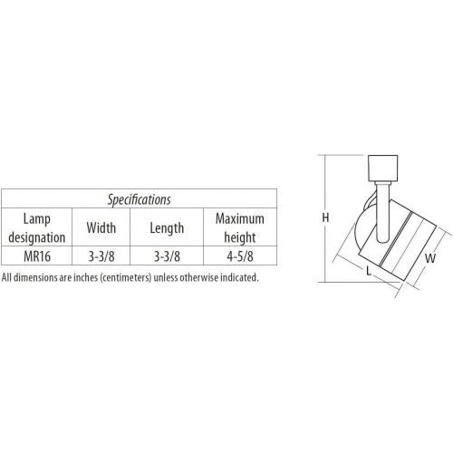  Lithonia Lighting LTKMSBK MR16GU10 LED 27K MW M4 3-Light LED Mesh Back Track Lighting Kit, 44.5, White