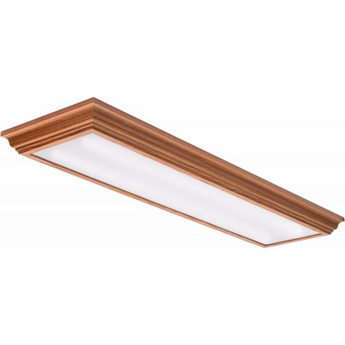  Lithonia Lighting Brushed Nickel 4-Ft LED Flush Mount, 4000K, 35.5W, 2,560 Lumens