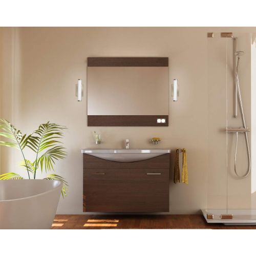  Lithonia Lighting FMVCAL 36-Inch MVOLT 3000K 90CRI BN M4 Contemporary Square Vanity, 1900 Lumens, 120 Volts, 26 Watts, Damp Listed, Brushed Nickel