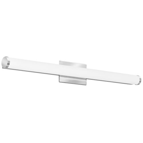  Lithonia Lighting Contemporary Cylinder 3K LED Vanity Light, 2-Foot, Brushed Nickel