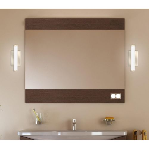  Lithonia Lighting Contemporary Cylinder 3K LED Vanity Light, 2-Foot, Brushed Nickel