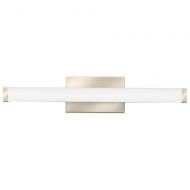 Lithonia Lighting Contemporary Square 3K LED Vanity Light, 2-Foot, Brushed Nickel
