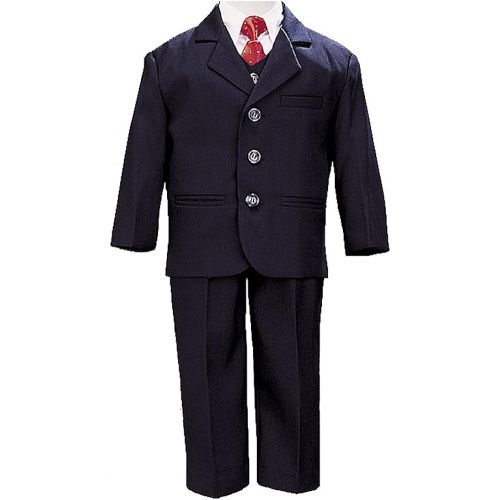  Lito 5 Piece Khaki Suit with Shirt, Vest, and Tie