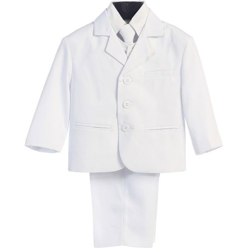  Lito 5 Piece Khaki Suit with Shirt, Vest, and Tie