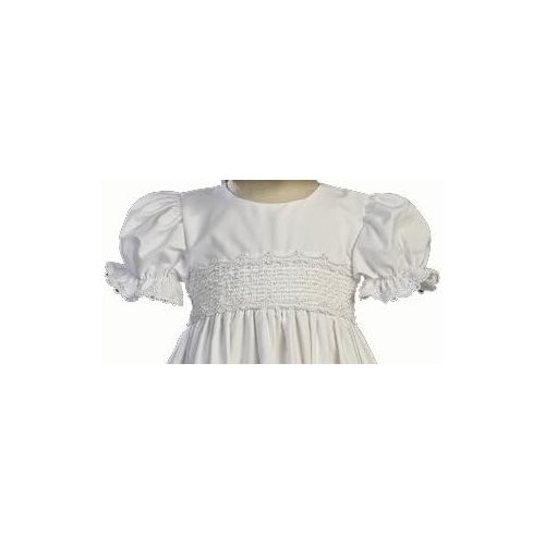  Lito Girls Cotton Christening Gown Dresses with Bonnet Set - Baby or Infant Girls Christening Dress, White, 3-6 Months