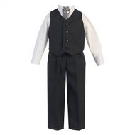 Lito Baby Boys Dark Gray Vest Pants Special Occasion Easter Outfit Set 6-24M