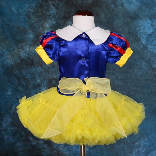  Lito Angels Girls Princess Snow White Costume Halloween Fancy Dresses Fluffy Tutu W/Cape + Headband