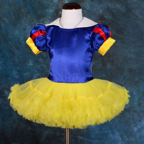  Lito Angels Girls Princess Snow White Costume Halloween Fancy Dresses Fluffy Tutu W/Cape + Headband