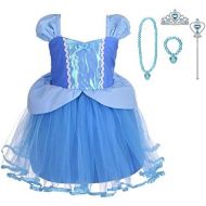 Lito Angels Princess Dress Up Costumes for Toddler Girls Halloween Christmas Fancy Party with Accessories