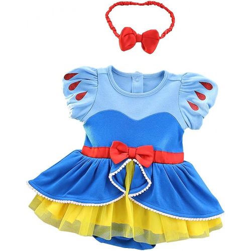  Lito Angels Baby Girls Princess Costume Onesie Romper Bodysuit Halloween Christmas Dress Up