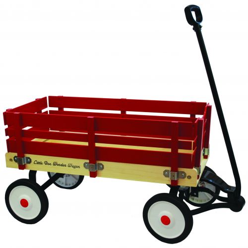 리틀 Little Box 34-inch Wooden Wagon by Grand Forward