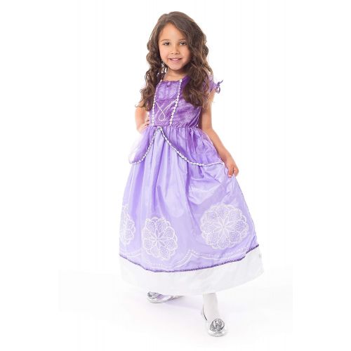 리틀 Little Adventures Amulet Princess Dress Up Costume & Matching Doll Dress (Small (Age 1-3))