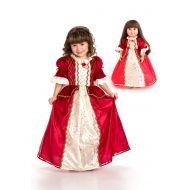 Little Adventures Winter Beauty Princess Dress Up Costume & Matching Doll Dress (Small (Age 1-3))