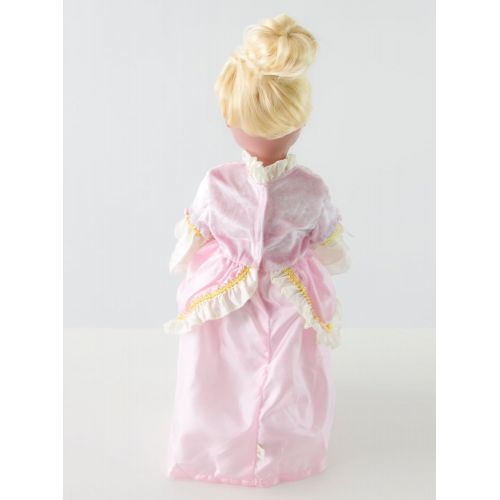 리틀 Little Adventures Pink Parisian Princess Dress Up Costume & Matching Doll Dress (X-Large Age 7-9)
