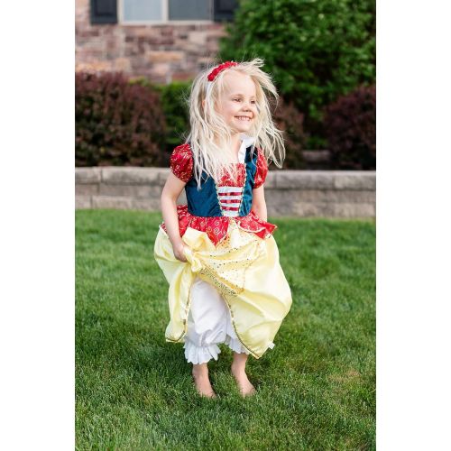 리틀 Little Adventures Snow White Princess Dress 6 Piece Costume Set & Matching Doll Dress (Small (Age 1-3))