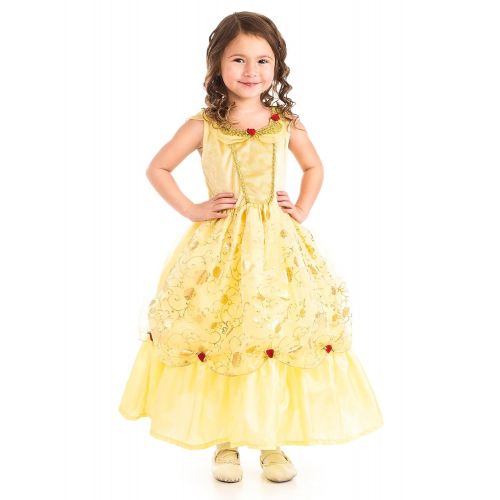 리틀 Little Adventures Cinderella, Yellow Beauty, & Rapunzel Princess Dress Up Costume Bundle Set (Small (Age 1-3))