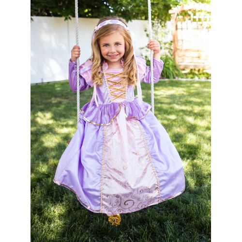 리틀 Little Adventures Cinderella, Yellow Beauty, & Rapunzel Princess Dress Up Costume Bundle Set (Small (Age 1-3))