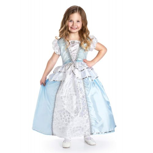 리틀 Little Adventures Cinderella Princess Dress Up Costume & Matching Doll Dress (Small (Age 1-3))