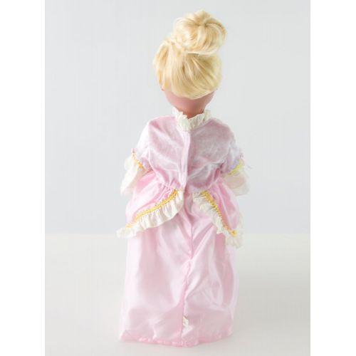 리틀 Little Adventures Pink Parisian Princess Dress Up Costume & Matching Doll Dress (Medium Age 3-5)