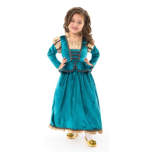 리틀 Little Adventures Scottish, Coral Renaissance, & Pink Parisian Princess Dress Up Costume Bundle Set (Small (Age 1-3))