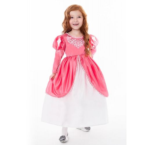 리틀 Little Adventures Mermaid Ball Gown Princess Dress Up Costume & Matching Doll Dress (Medium (Age 3-5))