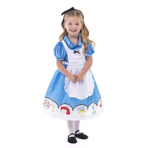  Little Adventures Alice with Headband Dress Up Costume Age 5-7 (Large)