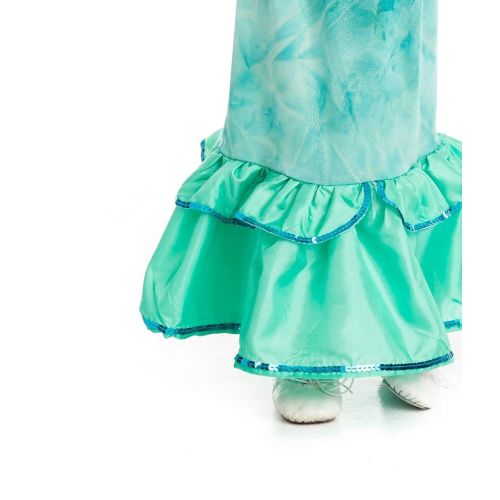  Little Adventures Magical Mermaid Princess Dress Up Costume & Matching Doll Dress (Large Age 5-7)