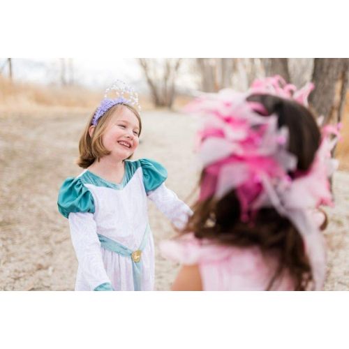  Little Adventures Swan Princess Dress Up Costume & Matching Doll Dress (X-Large Age 7-9)