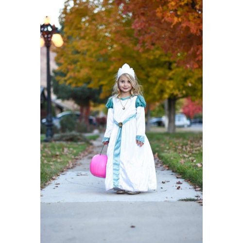  Little Adventures Swan Princess Dress Up Costume & Matching Doll Dress (X-Large Age 7-9)