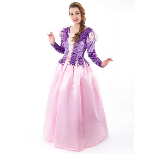  Little Adventures Deluxe Rapunzel Dress-Up Costume for Adult Women