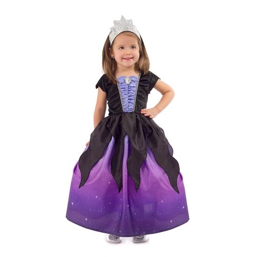  Little Adventures Sea Witch with Soft Crown Dress Up Costume