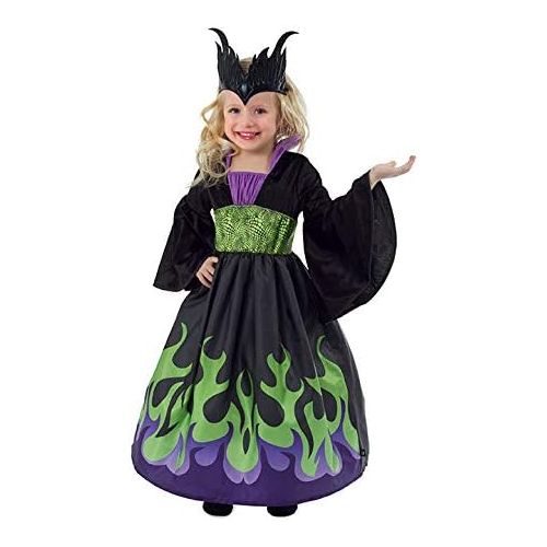  Little Adventures Dragon Queen Dress Up Costume with Soft Crown