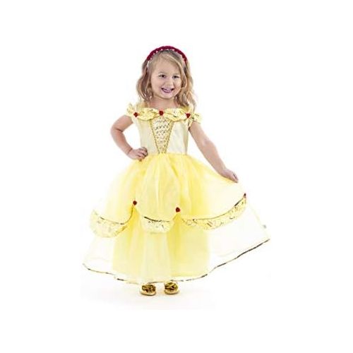 Little Adventures Deluxe Yellow Beauty Princess Dress Up Costume (Medium Age 3-5)