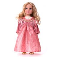 Little Adventures Coral Renaissance Princess Doll Dress