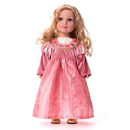  Little Adventures Coral Renaissance Princess Doll Dress