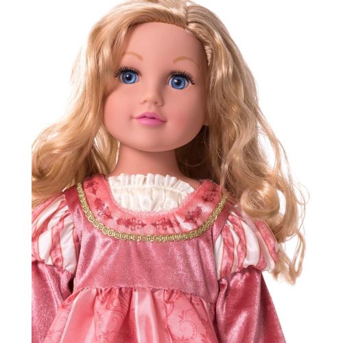  Little Adventures Coral Renaissance Princess Doll Dress