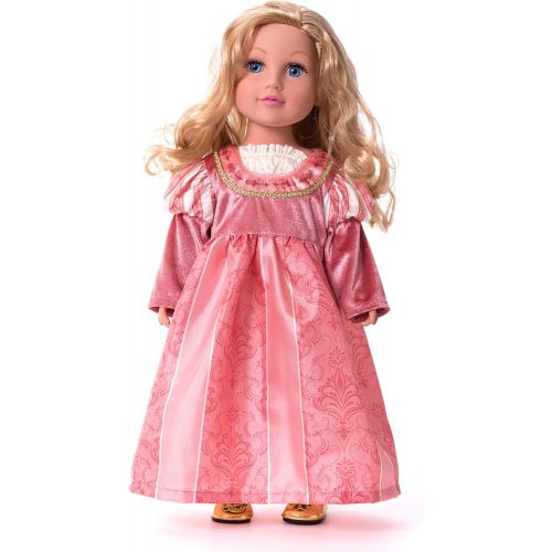  Little Adventures Coral Renaissance Princess Doll Dress