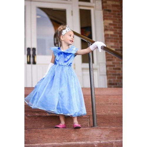  Little Adventures Deluxe Cinderella Butterfly Princess Dress Up Costume for Girls