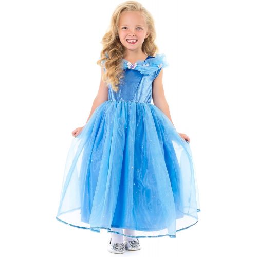  Little Adventures Deluxe Cinderella Butterfly Princess Dress Up Costume for Girls