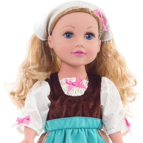  Little Adventures Cinderella Day Dress with Headband Princess Doll Dress