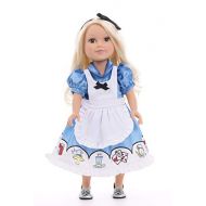 Little Adventures Alice with Headband Princess Doll Dress (Dress Only)