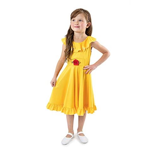  Little Adventures Yellow Beauty Princess Twirl Dress (Small Size 4)