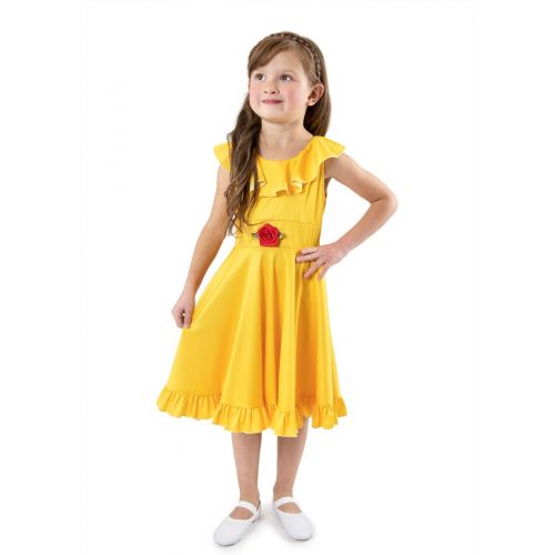  Little Adventures Yellow Beauty Princess Twirl Dress (Small Size 4)