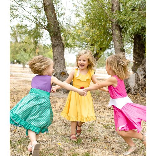  Little Adventures Yellow Beauty Princess Twirl Dress (Small Size 4)